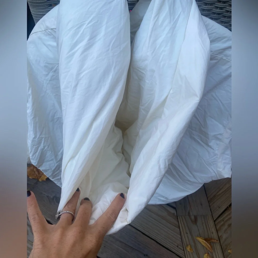 Free People Womens Winter Hooded Puffer Coat Cloud Dancer White Ivory Small - Picture 10 of 11